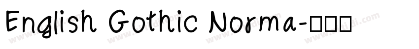 English Gothic Norma字体转换